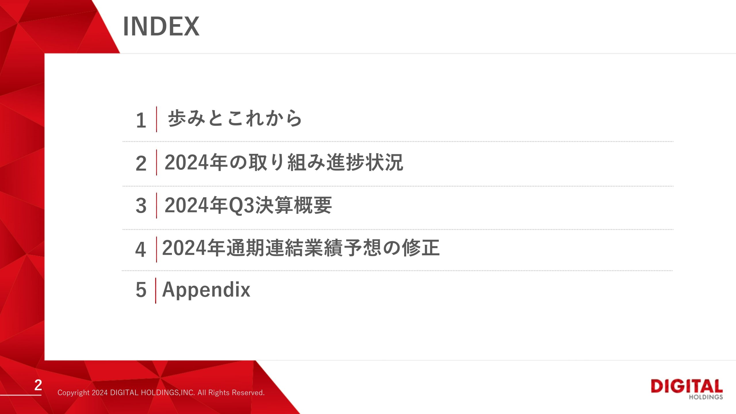 2024年 第3四半期決算説明資料の画像2