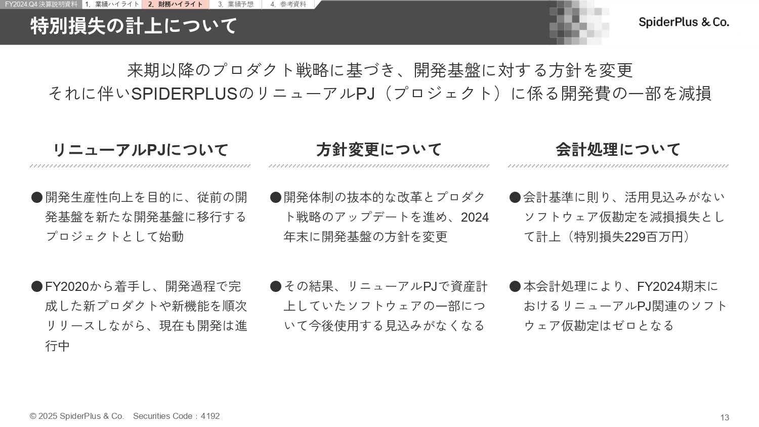 FY2024.Q4 決算説明資料の画像13