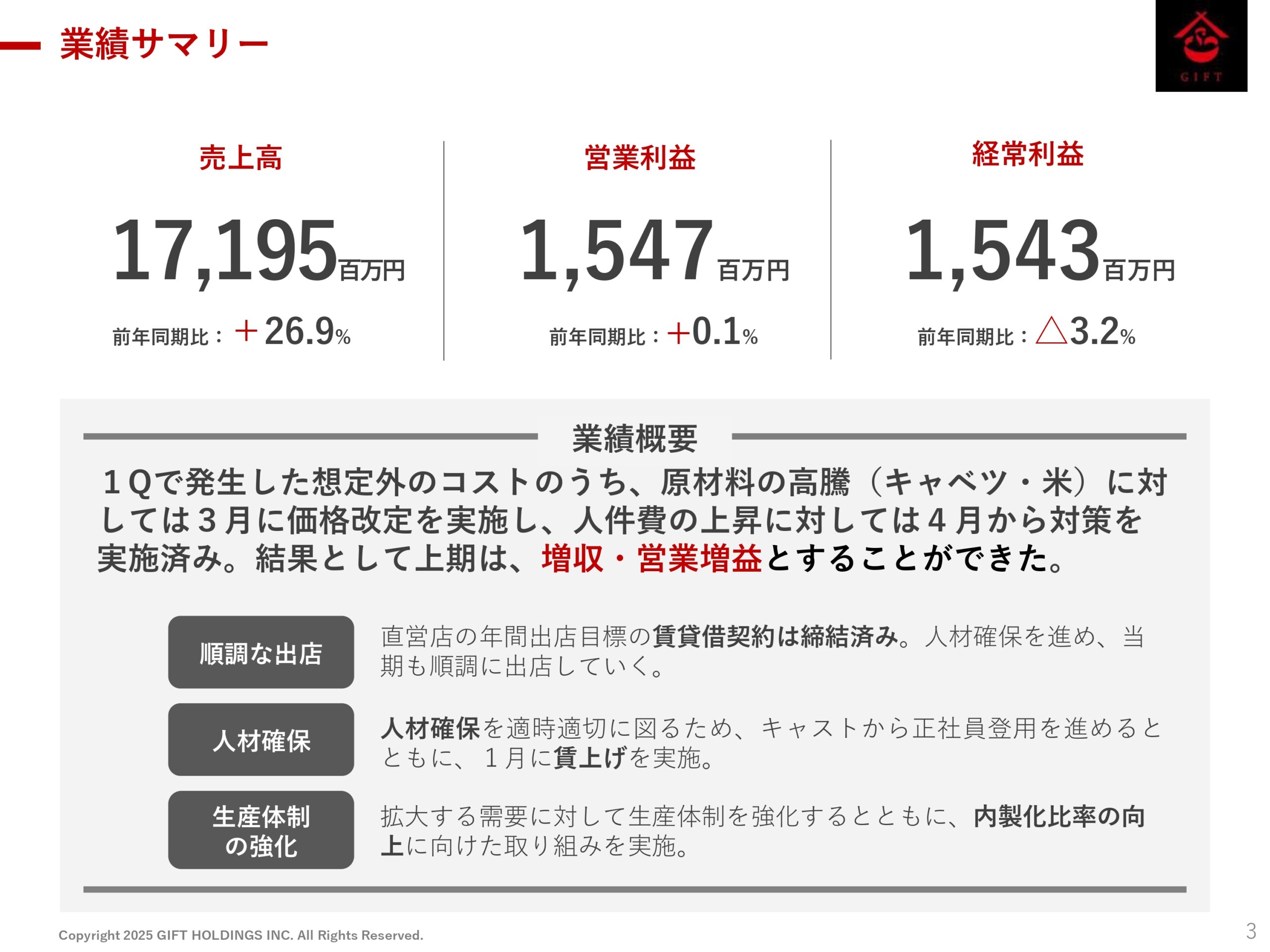 2025年10月期 第2四半期決算説明資料