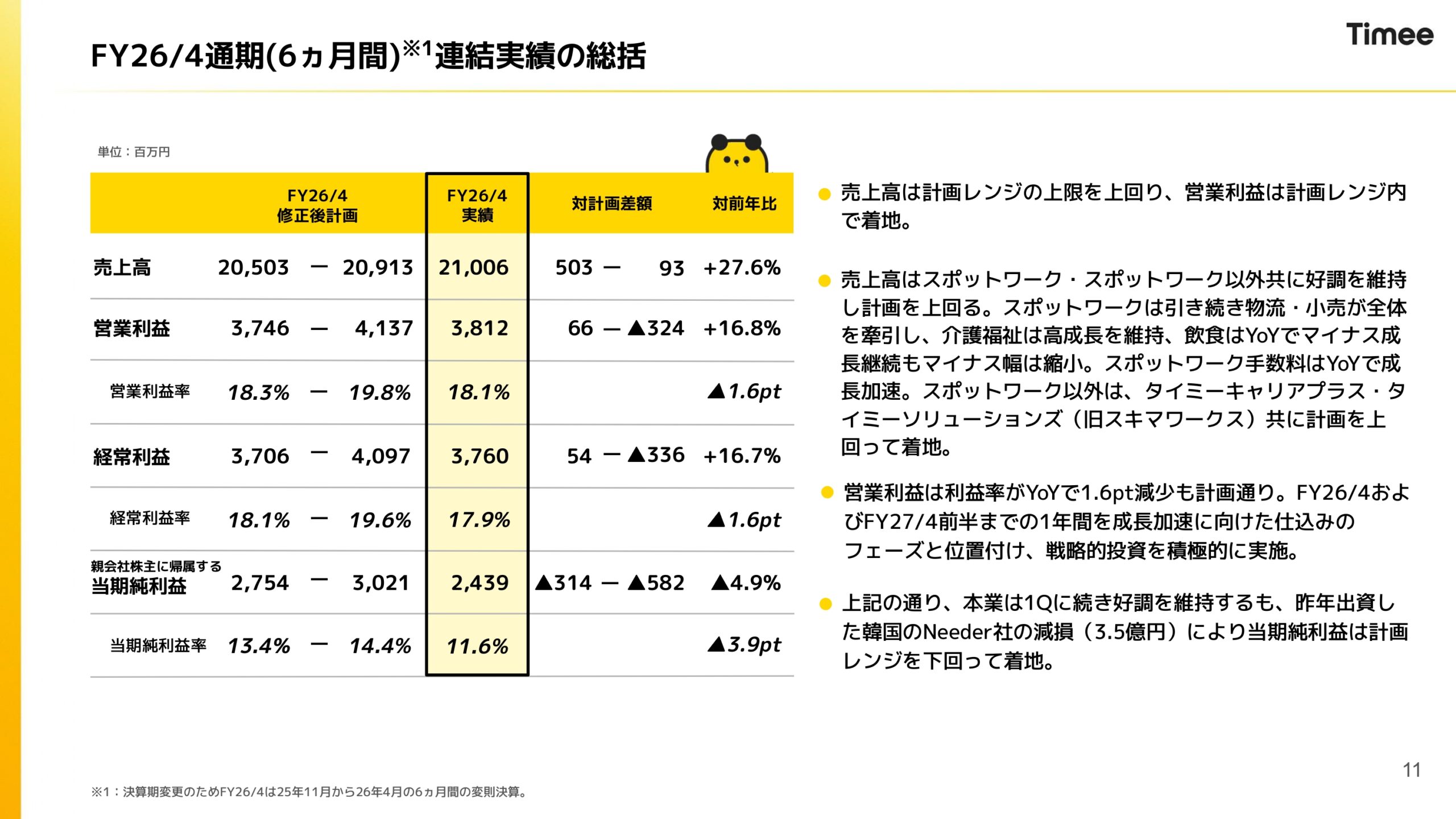 2026年4月期通期決算説明資料