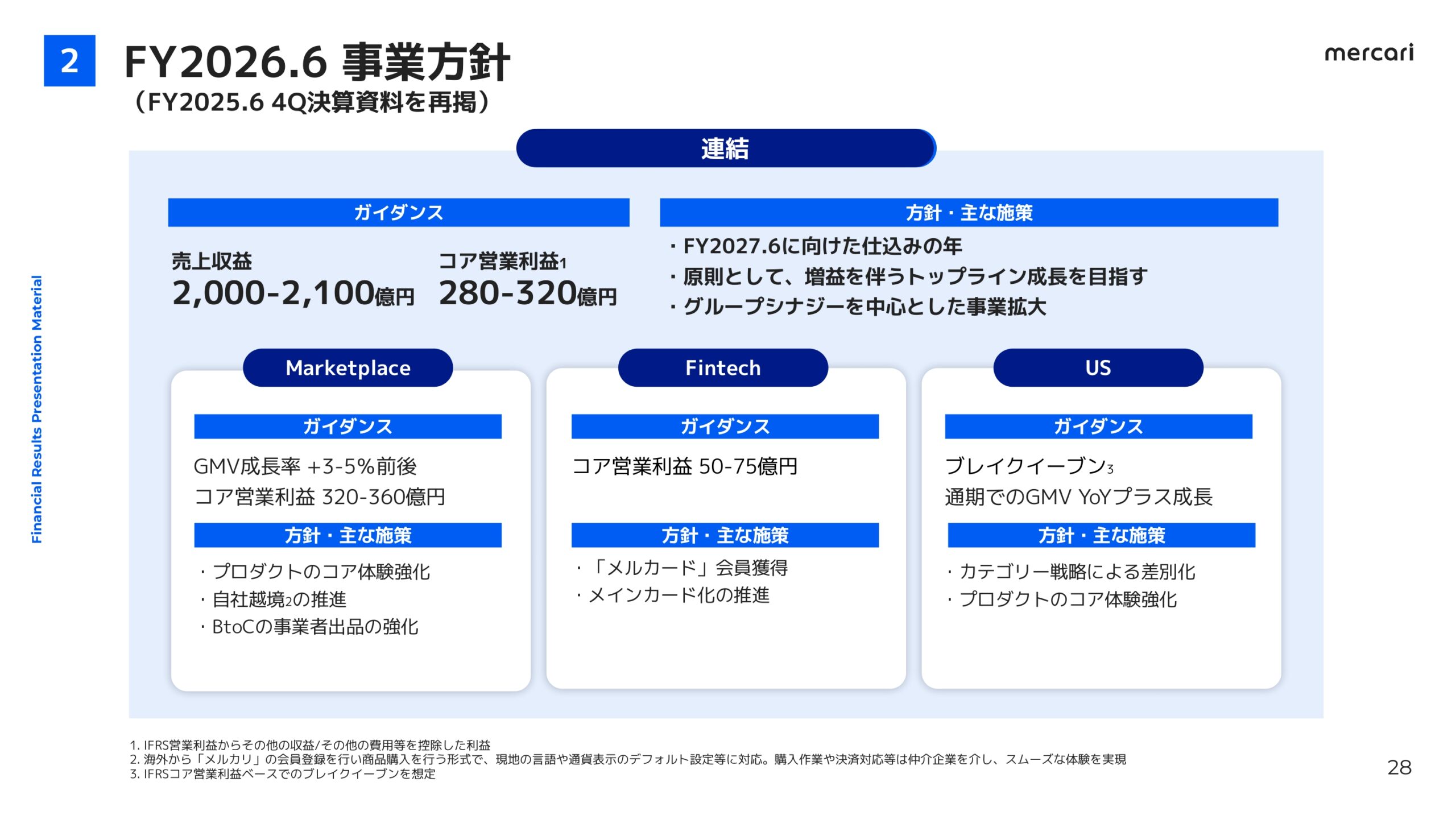 メルカリ2026年6月期3Q決算説明資料の画像28
