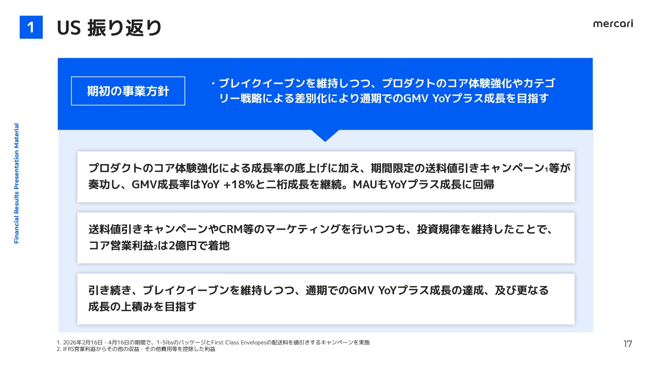 メルカリ2026年6月期3Q決算説明資料の画像17